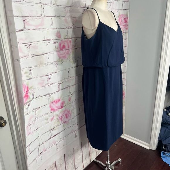 Dress the population NWOT Alondra Blouson Sheath Dress in midnight blue - Picture 3 of 12